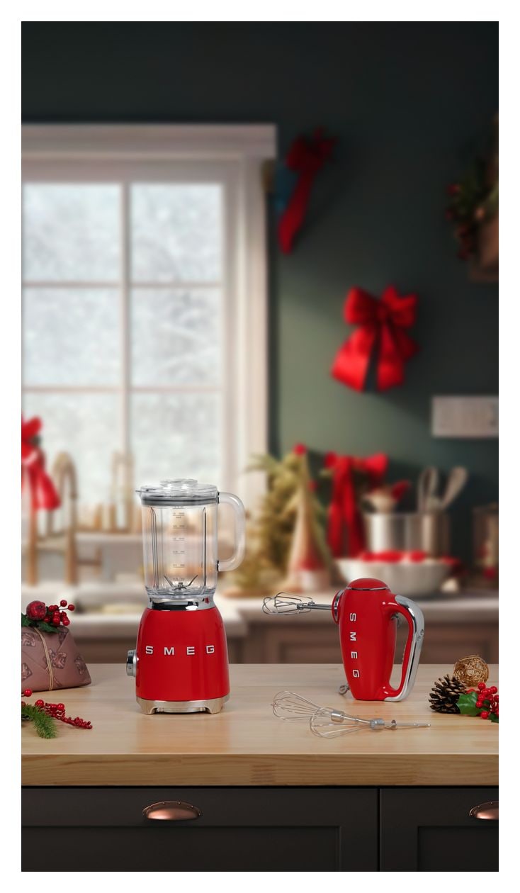 BLF03RDEU 1,5 l Standmixer 4 Geschwindigkeiten 800 W  (Rot) 