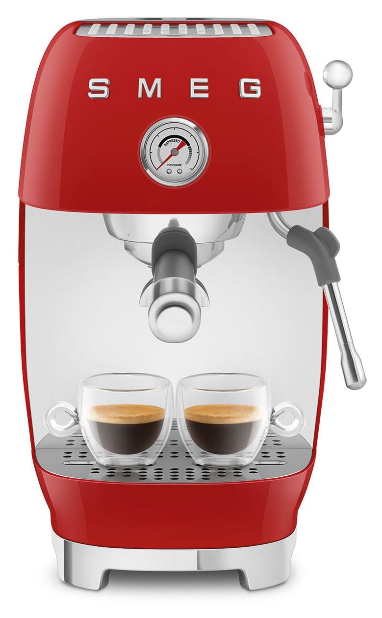 ECF03RDEU Siebträger Kaffeemaschine 15 bar 1480 W  (Rot) 