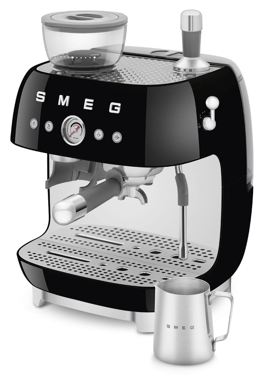 EGF03BLEU Siebträger Kaffeemaschine 15 bar 1650 W  (Schwarz) 