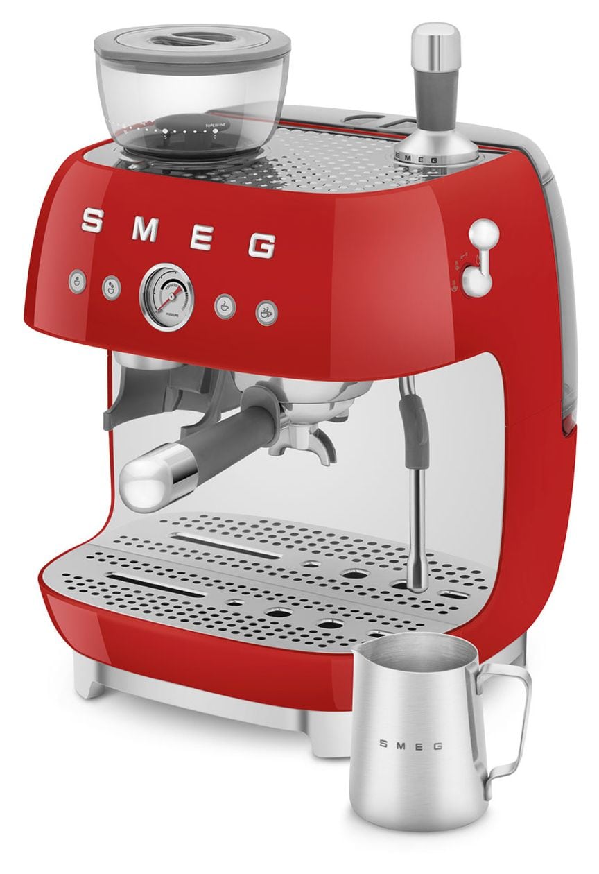 EGF03RDEU Siebträger Kaffeemaschine 15 bar 1650 W  (Rot) 