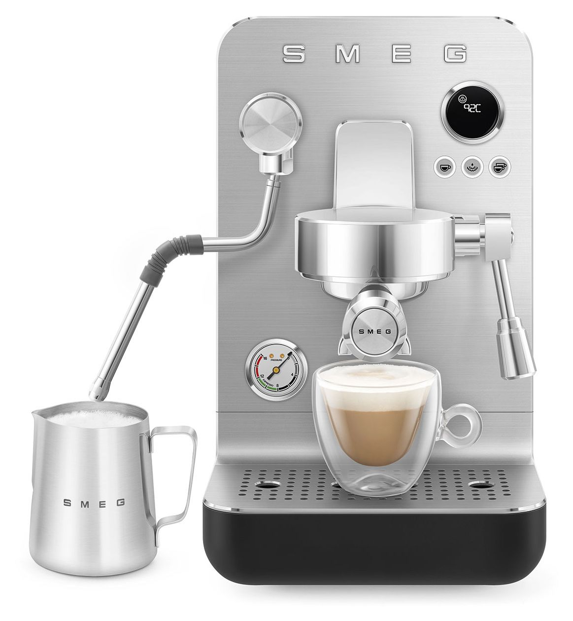 EMC02BLMEU Kaffeevollautomat 15 bar 1,7 l  (Schwarz) 