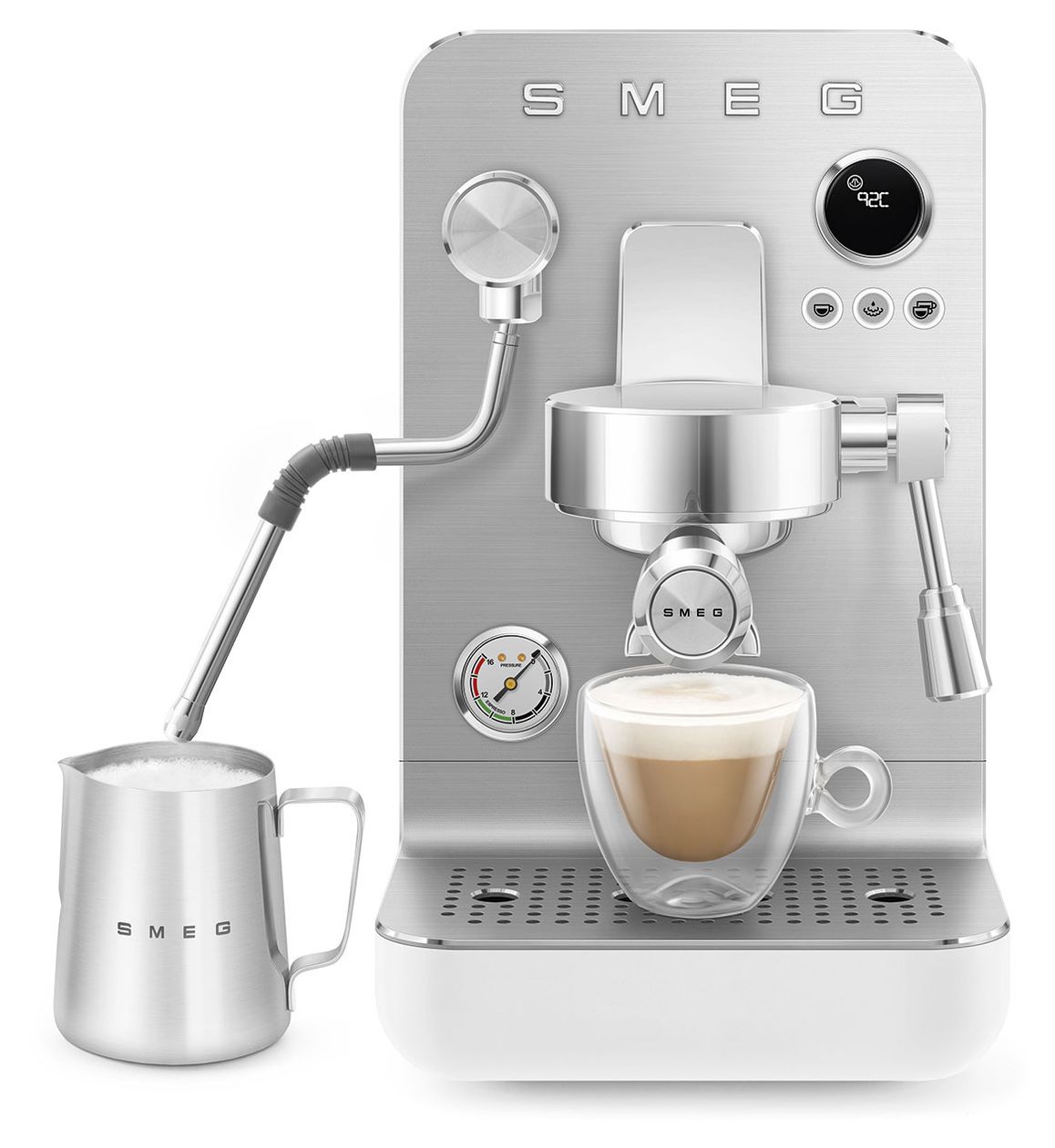 EMC02WHMEU Kaffeevollautomat 15 bar 1,7 l  (Weiß) 