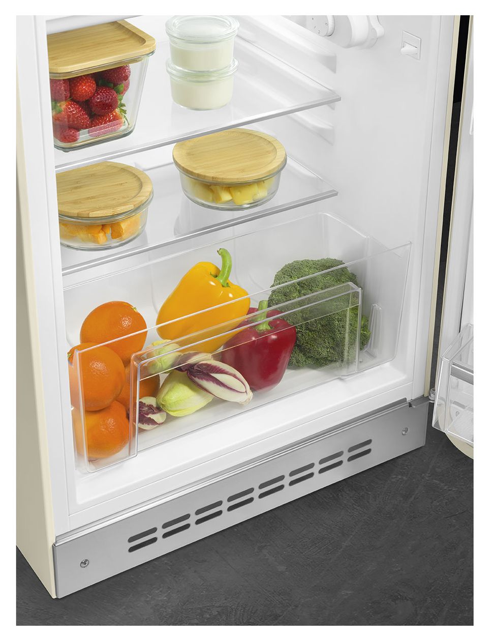 FAB10RCR6 122 l / 105 l Kühlschrank freistehend EEK: D 115 kWh Jahr  (Cremefarben) 