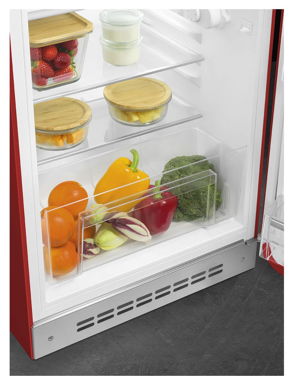 FAB10RRD6 122 l / 105 l Kühlschrank freistehend EEK: D 115 kWh Jahr  (Rot) 