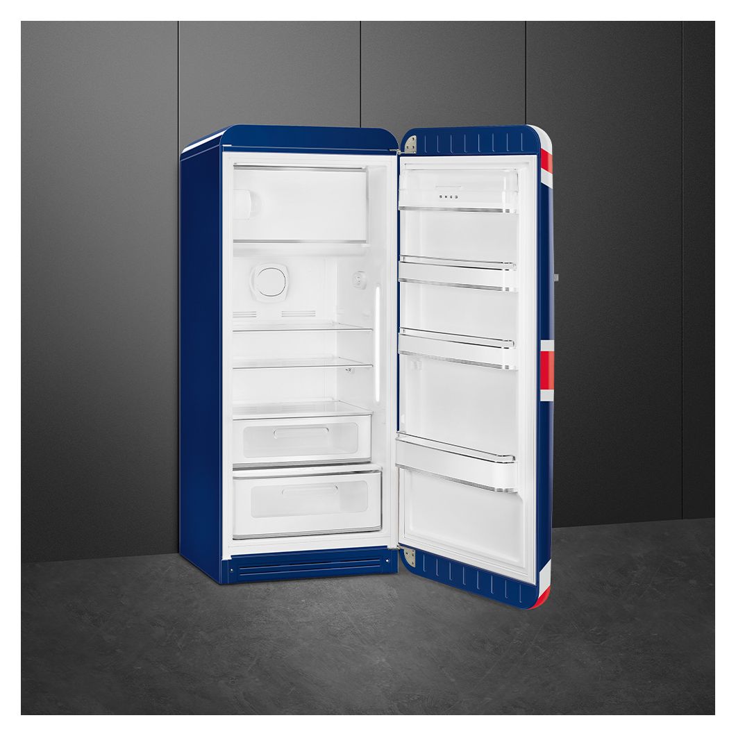 FAB28RDUJ6 270 l / 244 l Kühlschrank freistehend EEK: C 104 kWh Jahr  (Blau, Weiß, Rot) 