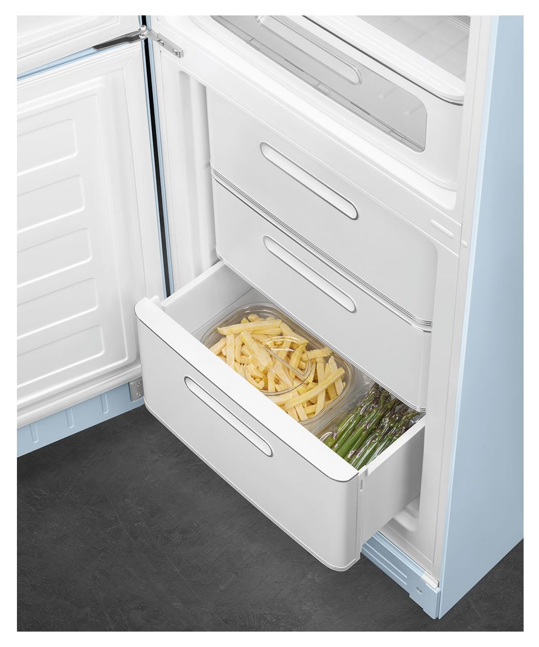 FAB32LPB6 234 l / 97 l Kühl-Gefrierkombi freistehend NoFrost 158 kWh Jahr  (Blau) 