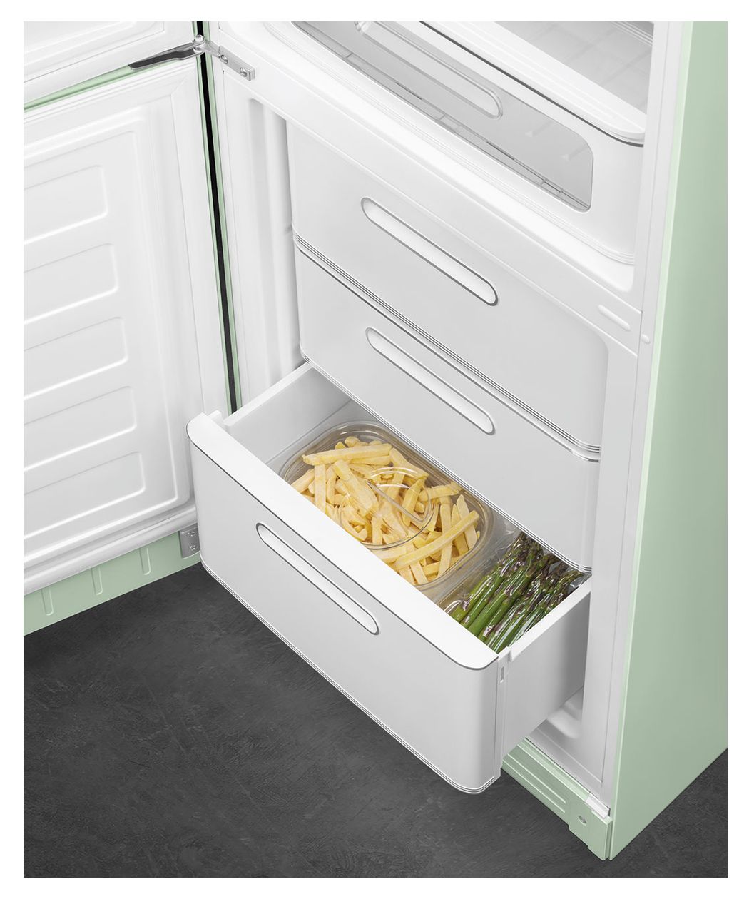 FAB32LPG6 234 l / 97 l Kühl-Gefrierkombi freistehend NoFrost 158 kWh Jahr  (Grün) 