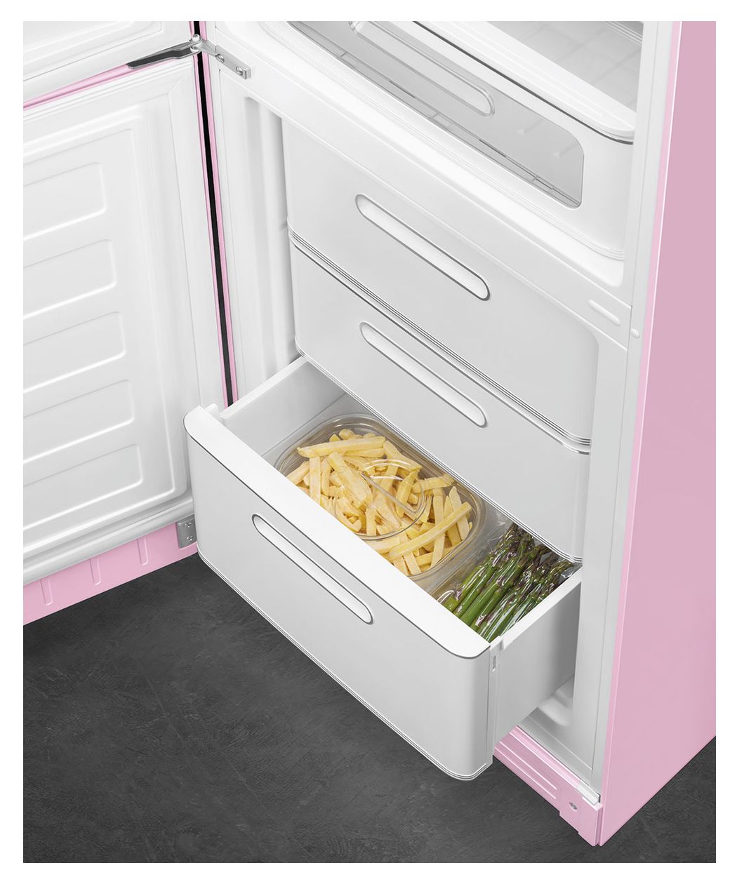 FAB32LPK6 234 l / 97 l Kühl-Gefrierkombi freistehend NoFrost 158 kWh Jahr  (Pink) 