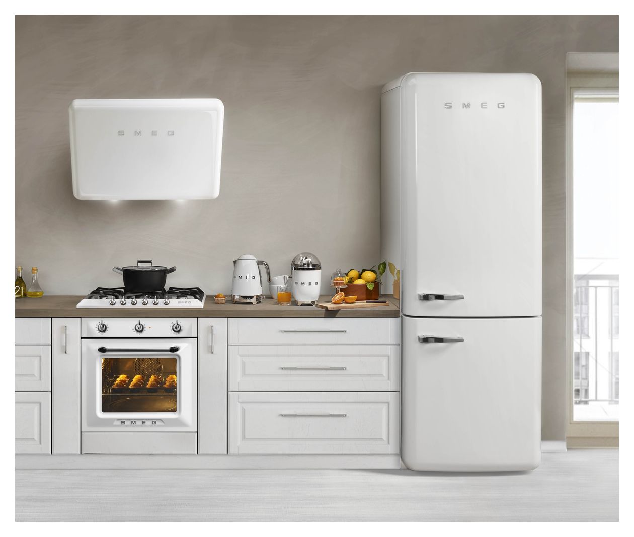 KFAB75WH Dunstabzugshaube/Esse Wand 75 cm (Weiß) 