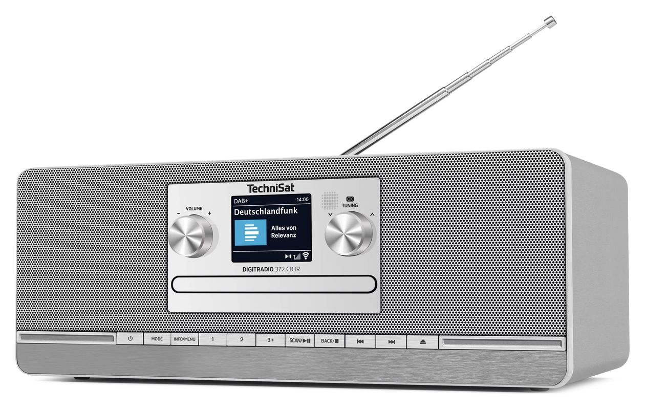 DigitRadio  372CD IR Bluetooth DAB+, FM Radio Internet  (Anthrazit, Silber) 