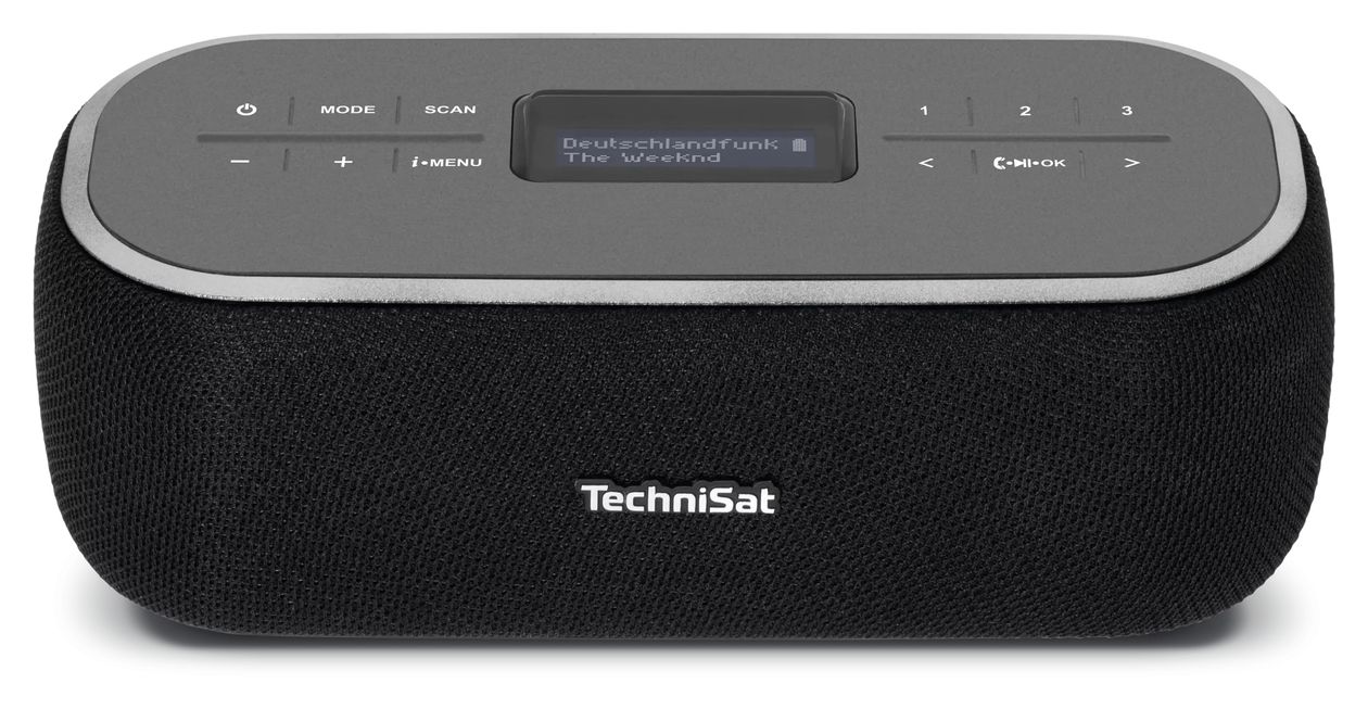 Viola BT1 Bluetooth DAB+, FM Radio Tragbar  (Schwarz, Grau) 