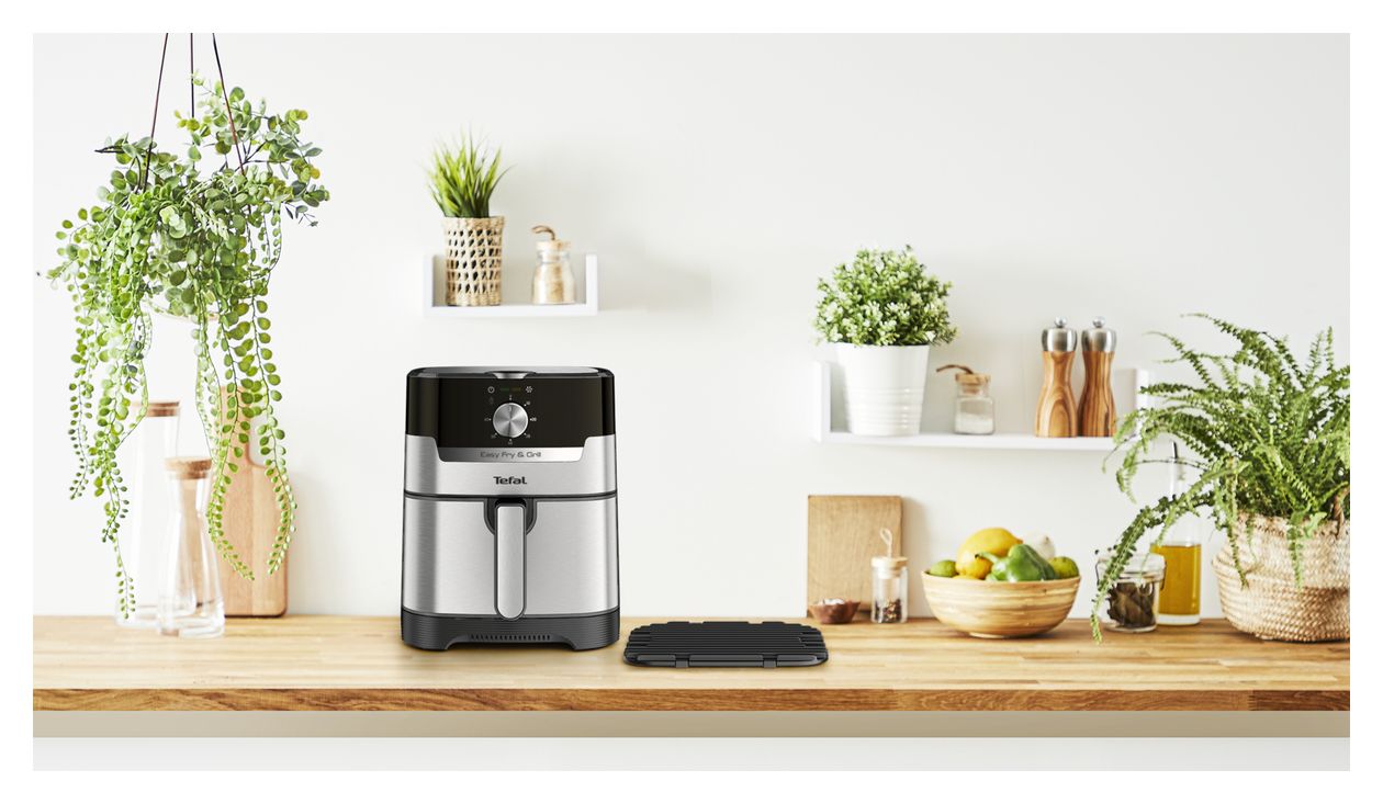 EY501D Easy Fry & Grill Classic Heißluftfritteuse 4,2 l 1550 W  (Edelstahl) 