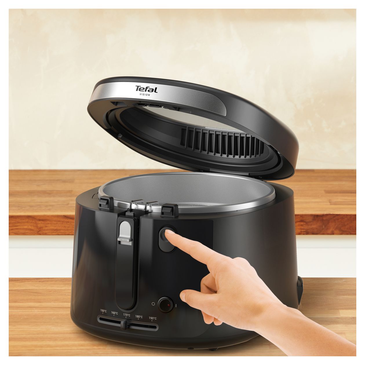 FF2528E0 Vision Fritteuse 2,1 l 1900 W  (Schwarz) 