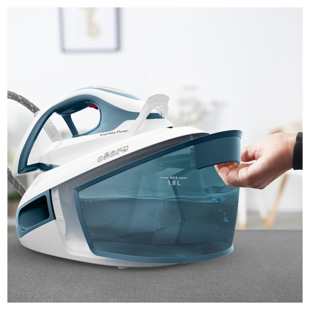 SV8111 Express Power Dampfbügelstation 120 g/min  (Blau, Weiß) 