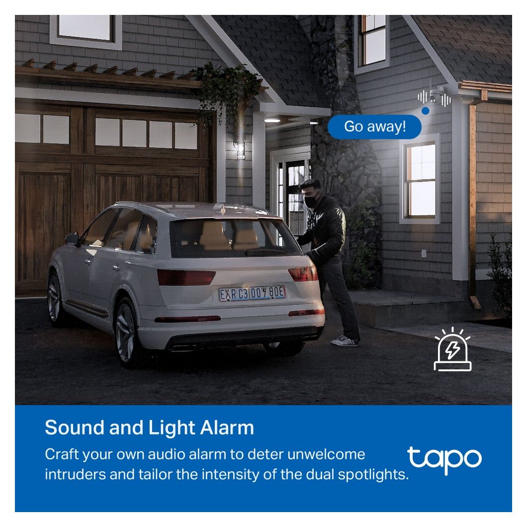 Tapo C501GW 1920 x 1080 Pixel IP-Sicherheitskamera IP66 Außen Nachtsicht  (Weiß) 