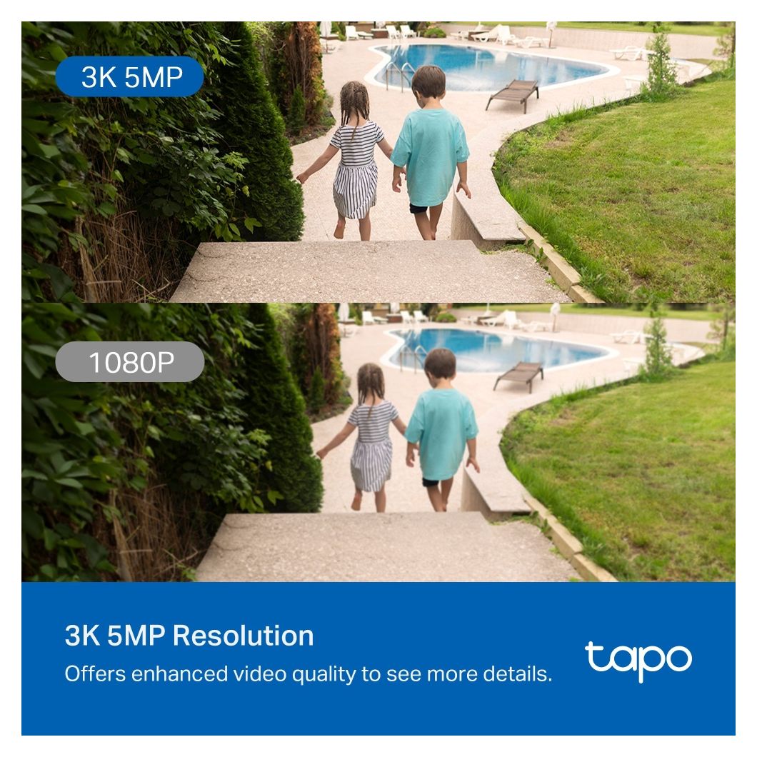 Tapo C530WS 2880 x 1620 Pixel IP-Sicherheitskamera IP66 Außen Nachtsicht  (Weiß) 
