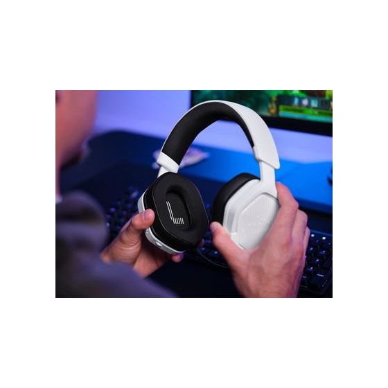 GXT493W Carus Over Ear Bluetooth Kopfhörer kabelgebunden&kabellos 20 h Laufzeit USB Type-C / USB Type-A  (Weiß) 