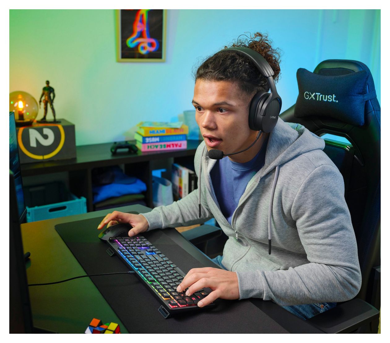 GXT866 Torix LED Gaming Tastatur USB  (Schwarz) 