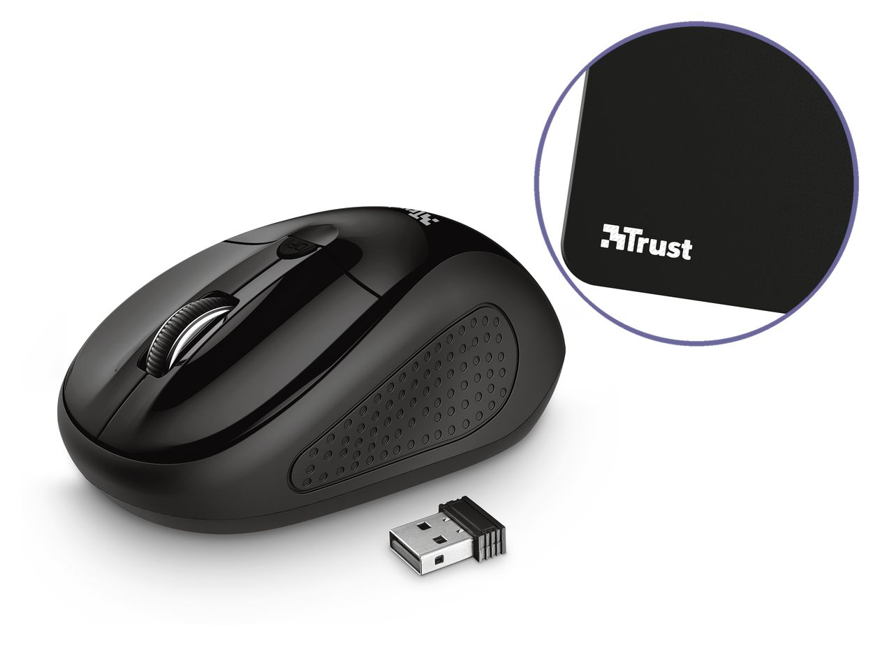 Primo 4 in 1 Home Office Set Büro Tastatur USB  (Schwarz) 