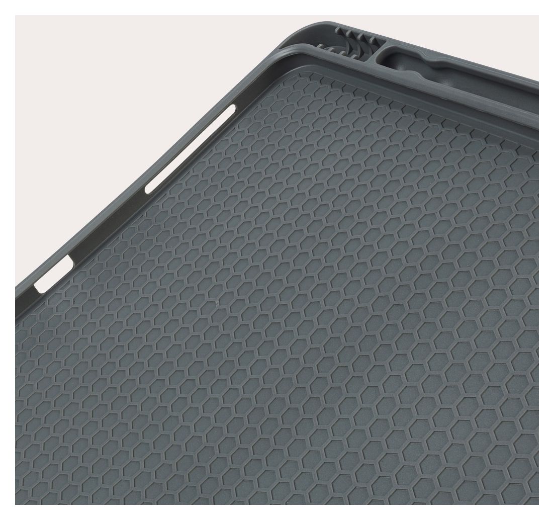 Link Folio aus Kunststoff für Apple iPad Pro 12.9" 2021 bis 32,8 cm (12.9") Staubresistent, Kratzresistent, Spritzwassergeschützt (Grau) 