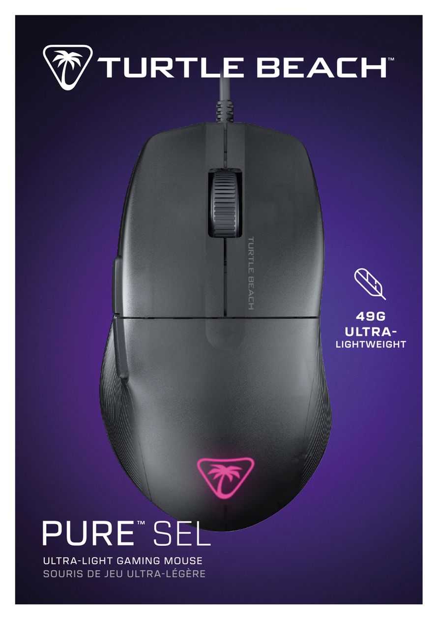Pure SEL 8000 DPI Gaming Maus Optisch  (Schwarz) 