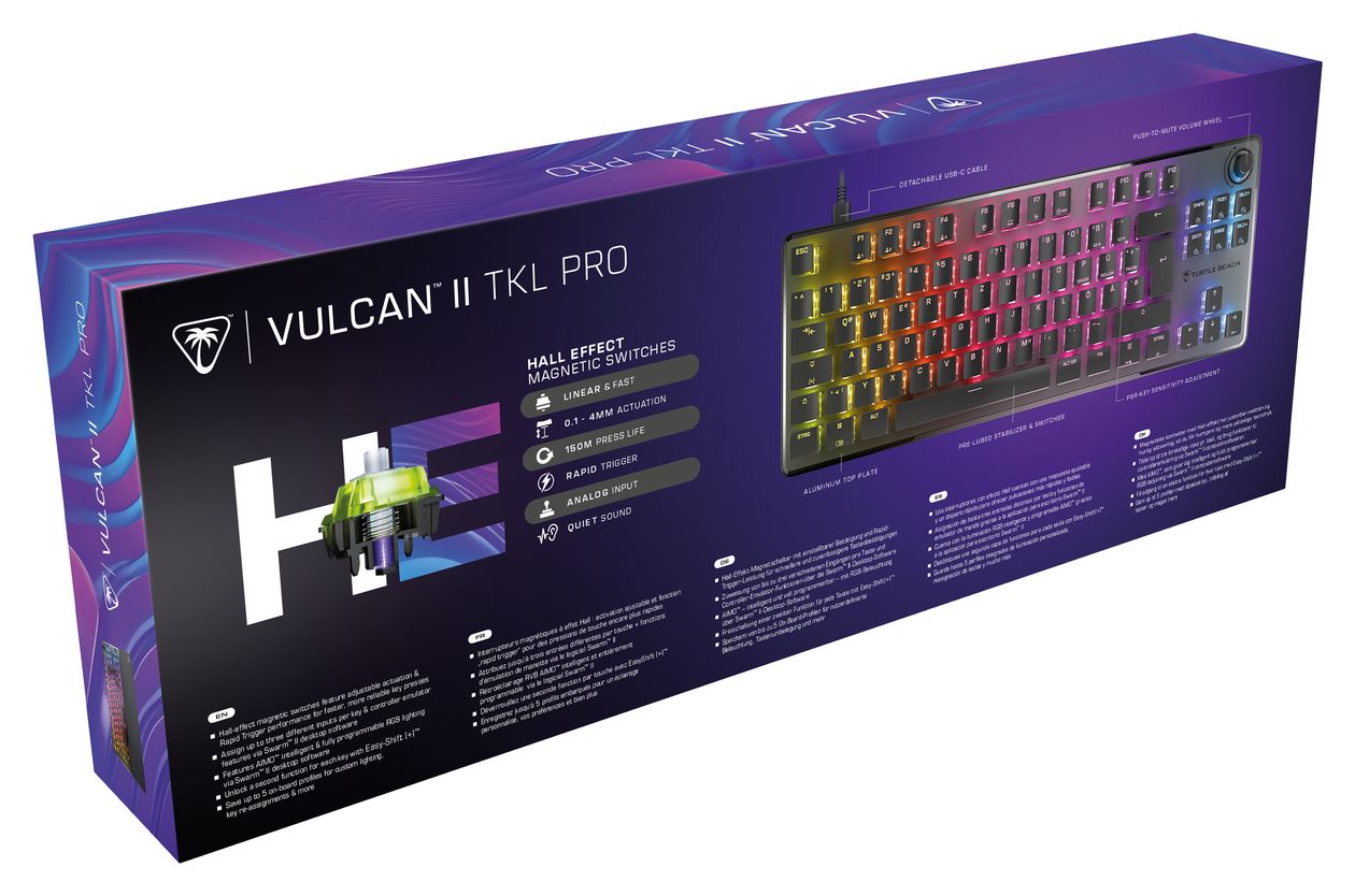 Vulcan II TKL Pro RGB-LED Gaming Tastatur USB  (Schwarz) 