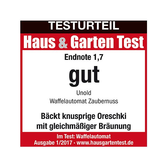 48360 Zaubernuss Waffeleisen Abbildung für 24 Waffel(n) 1400 W 