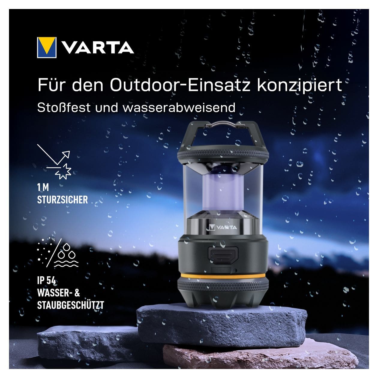 L20R Outdoor Laterne Batterie  (Schwarz) 
