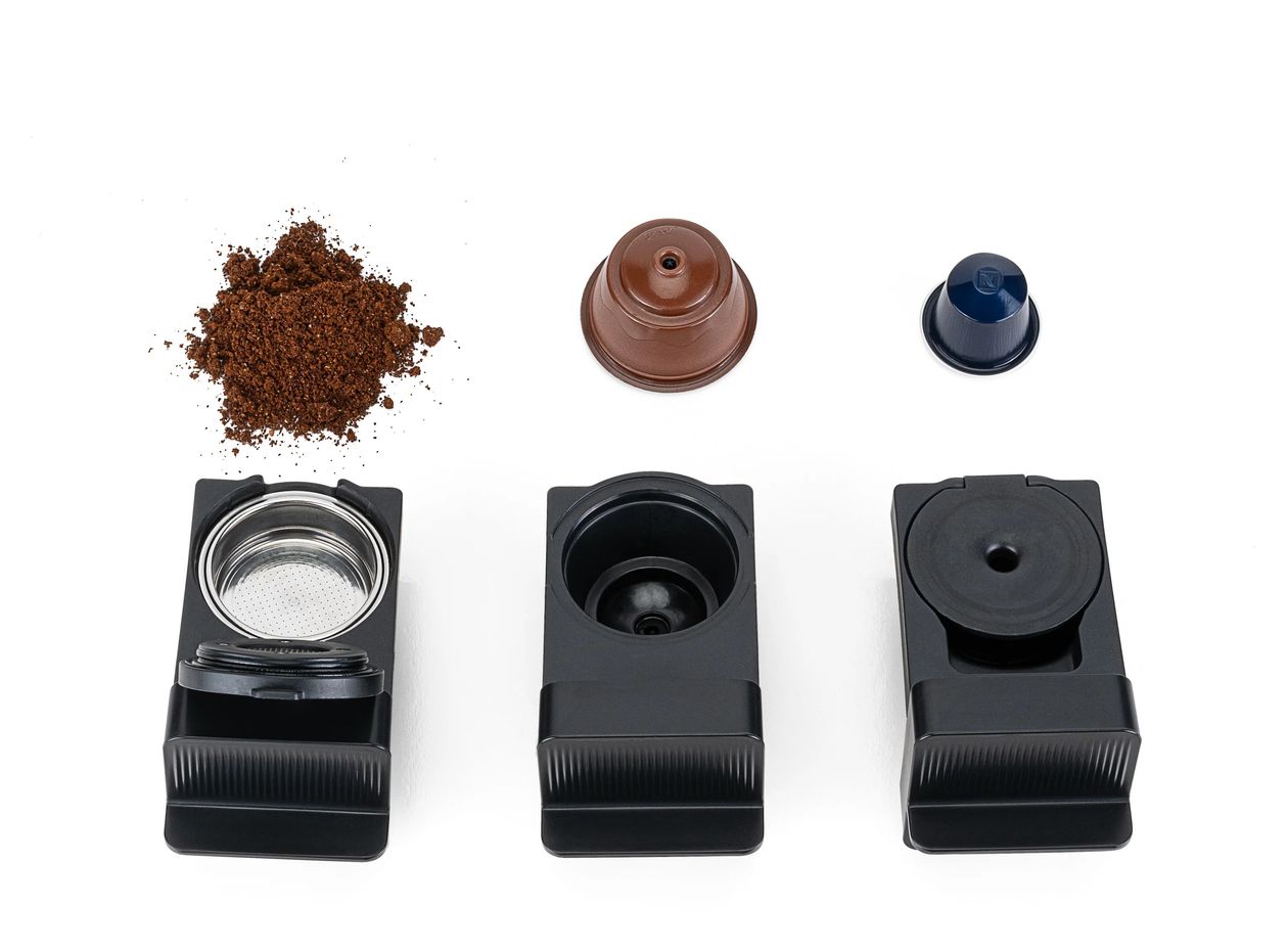 MMA1T-TCM20 Volo Multi Kaffeekapsel, Gemahlener Kaffee Maschine  (Schwarz) 