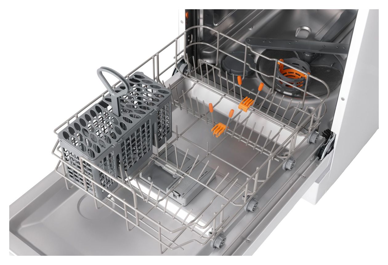 GSP 539 460 45 cm Geschirrspüler freistehend leise 11 Maßgedecke aquaStop Funktion (Weiß) 
