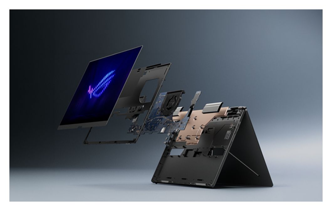 ROG Zephyrus Duo GX651AR-SR042W 2K Ultra HD Notebook 40,6 cm (16 Zoll) 2880 x 1800 Pixel 2 TB SSD Windows 11 Home Intel Core Ultra 9 max. 4,9 GHz  (Grau) 