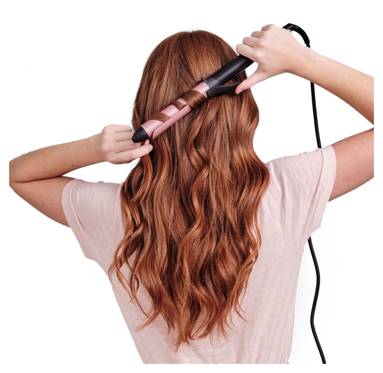 C452E Curling Tong Lockenstab  (Schwarz, Rose) 