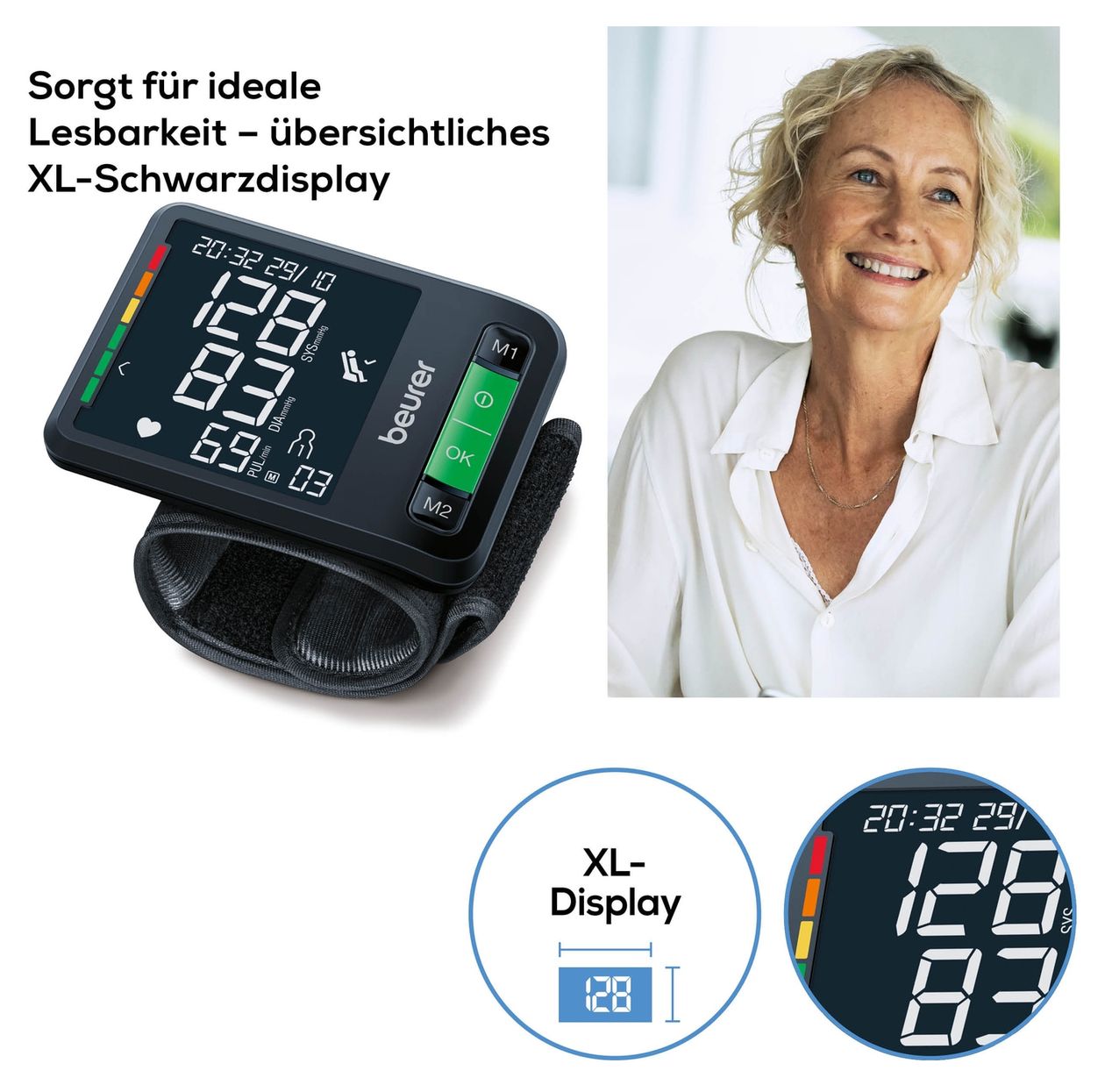BC87 Handgelenk-Blutdruckmessgerät 