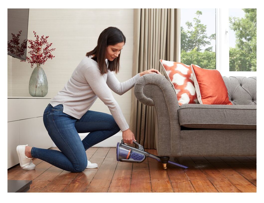 BHHV520BFP Dustbuster Handstaubsauger Beutellos bis 20 min Laufzeit 18 V  (Schwarz, Violett) 