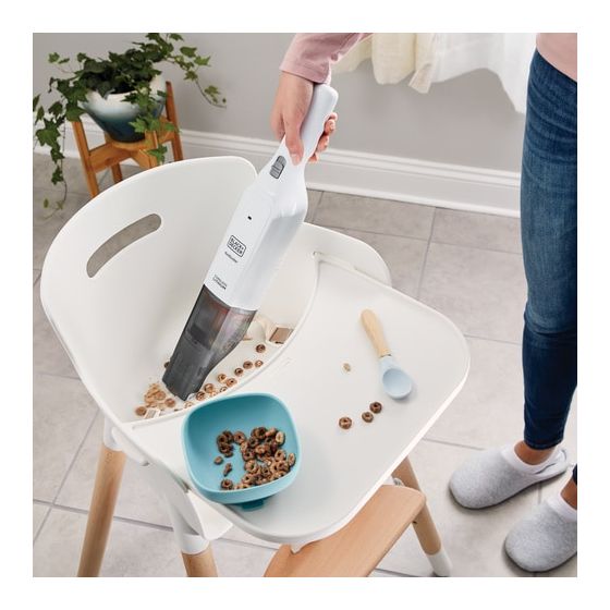 HLVC315B11 Handstaubsauger Beutellos bis 10 min Laufzeit 12 V  (Weiß) 