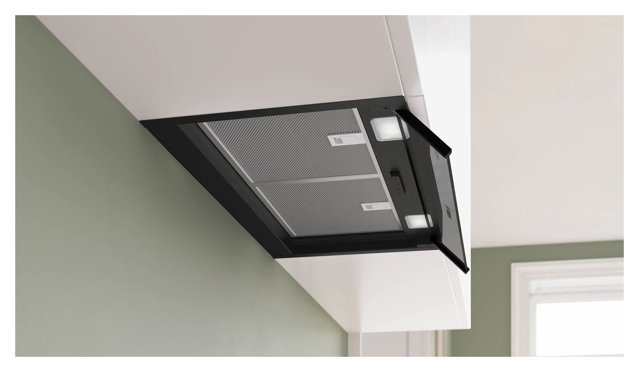 Serie 4 DBB65CC65 Dunstabzugshaube Einbau 60 cm Abluft/Umluft (Schwarz) 