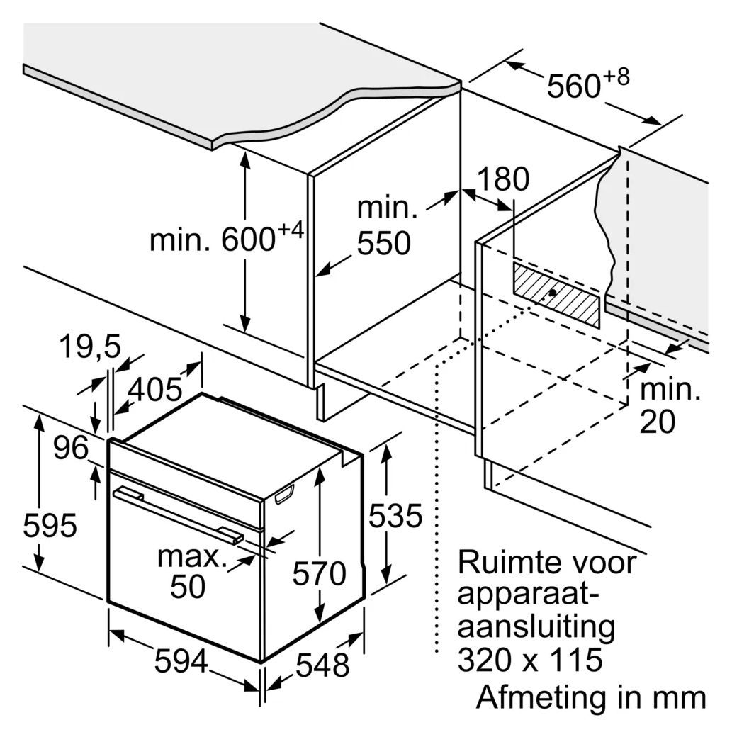 HBD776AB63 (HBG4790B3 + PIF695HC1E) Backofen-Set groß AutoClean mit autarkem 60 cm Induktions Kochfeld 