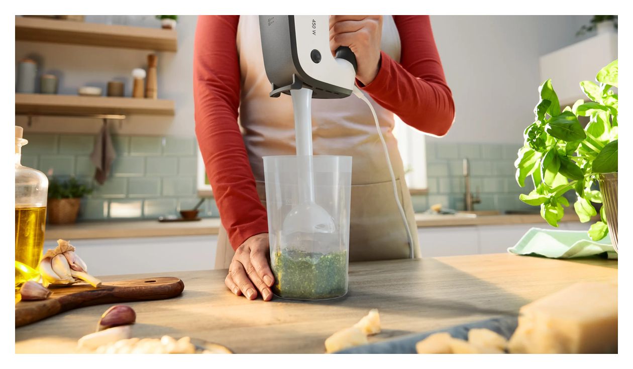 MFQ3545 ErgoMixx Handmixer 5 Stufen 450 W  (Grau/Weiß) 