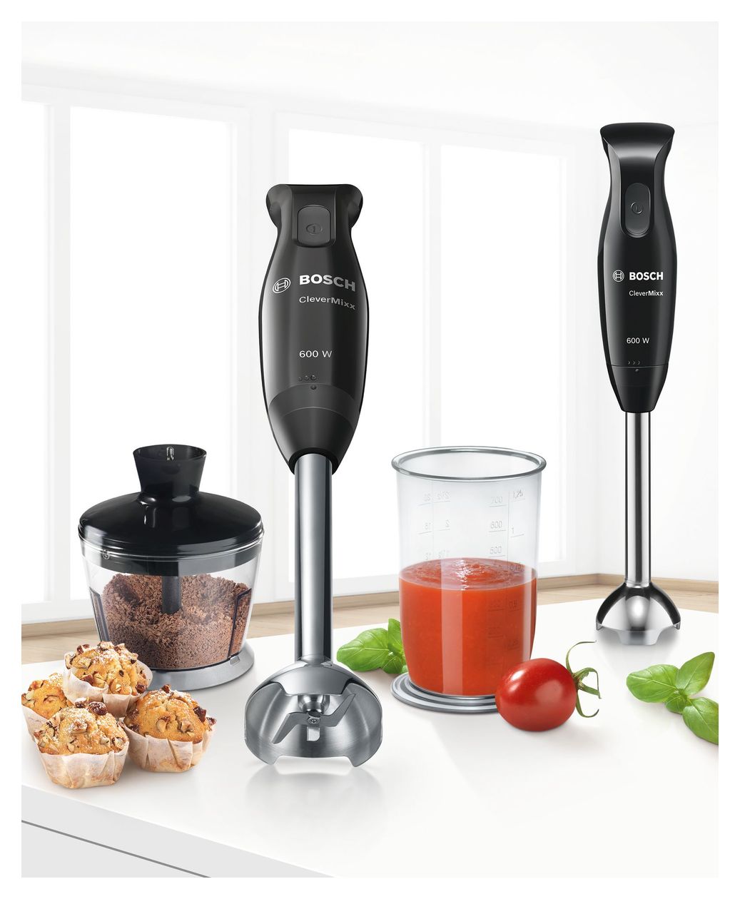 MSM2620B CleverMixx Standmixer 600 W (Schwarz, Transparent) 