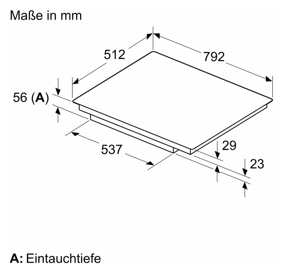 Serie 8 PXV82BDV1E autarkes 80 cm Induktionskochfeld 5 Kochzonen 