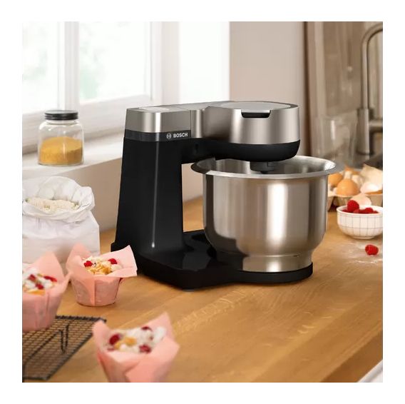 Serie 2 MUMS2VM00 900 W Küchenmaschine 3,8 l  (Schwarz, Silber) 