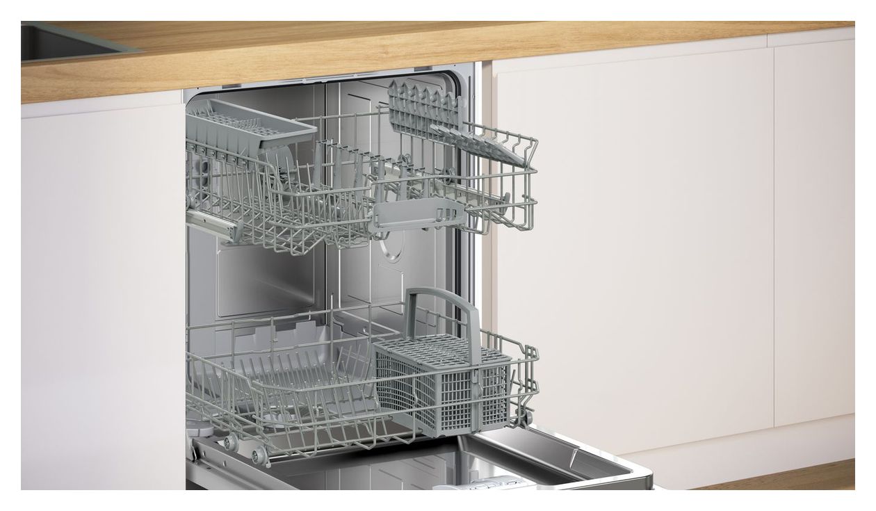 Serie 2 SMV2HTX08E 60 cm Geschirrspüler vollintegriert (ohne Front) Leise 13 Maßgedecke aquaStop Funktion Wärmetauscher 