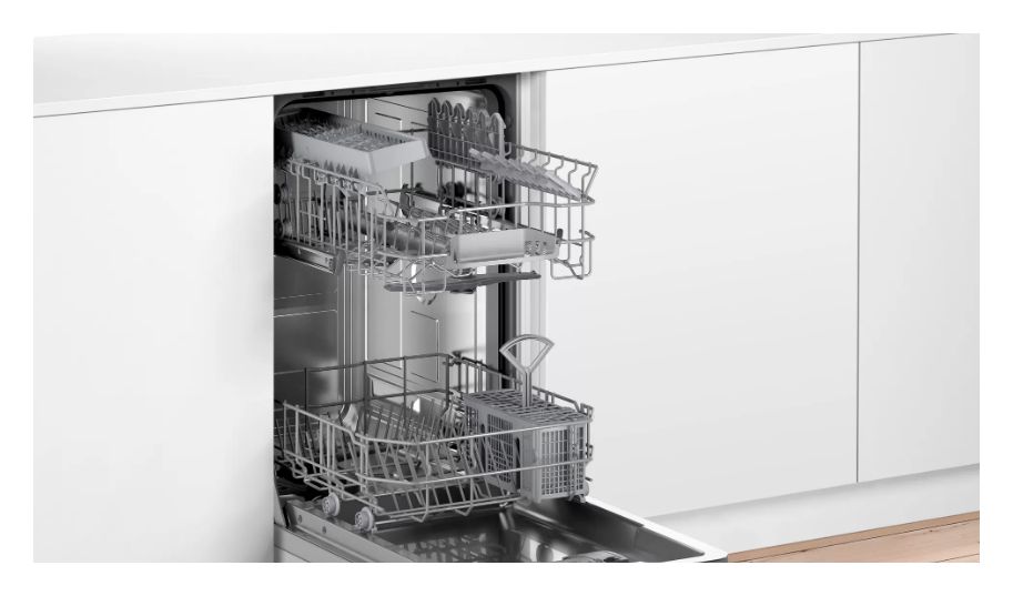 Serie 2 SPI2IKS10E 45 cm Geschirrspüler teilintegriert (ohne Front) Leise 9 Maßgedecke aquaStop Funktion 