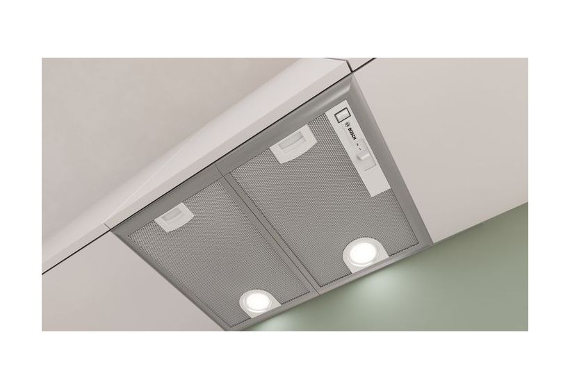 Serie 4 DHL555BM Abluft/Umluft Dunstabzugshaube/Esse Einbau 50 cm (Metallisch, Silber) 