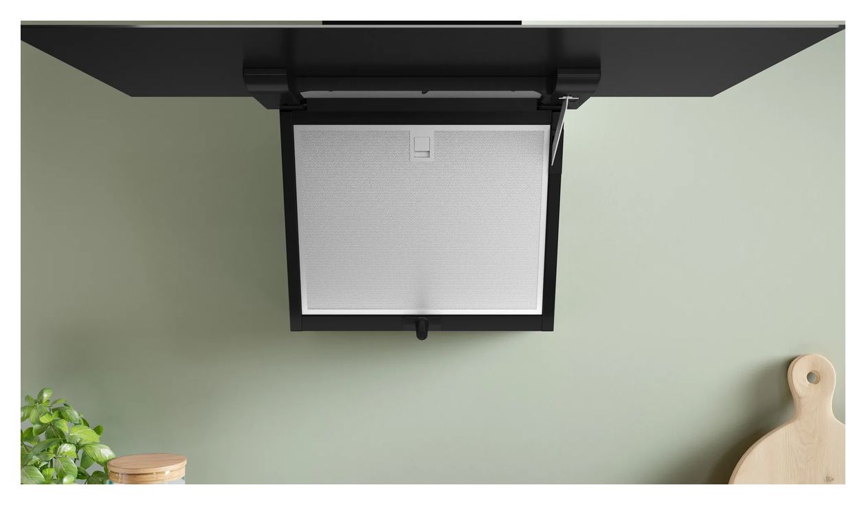 Serie 4 DWK87FN60 Abluft/Umluft Dunstabzugshaube/Esse Wand 80 cm (Schwarz) 