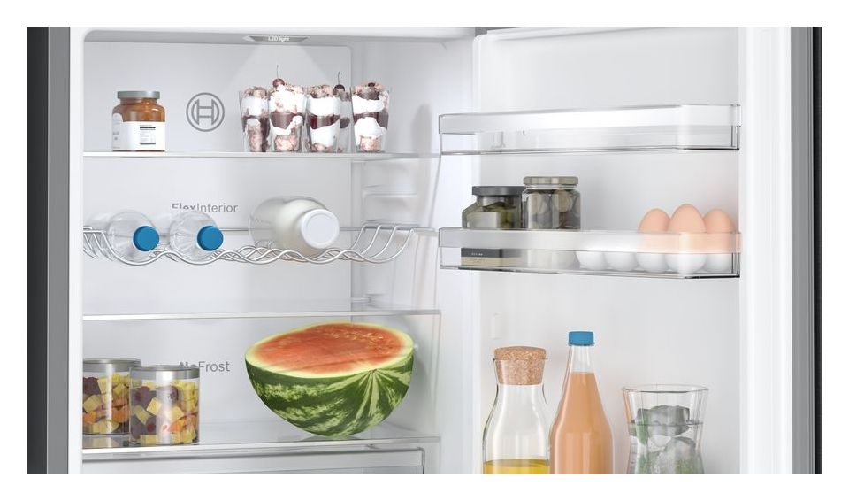 Serie 4 KGN36VXCT 218 l / 103 l Kühl-Gefrierkombi freistehend NoFrost 159 kWh Jahr  (Edelstahl) 