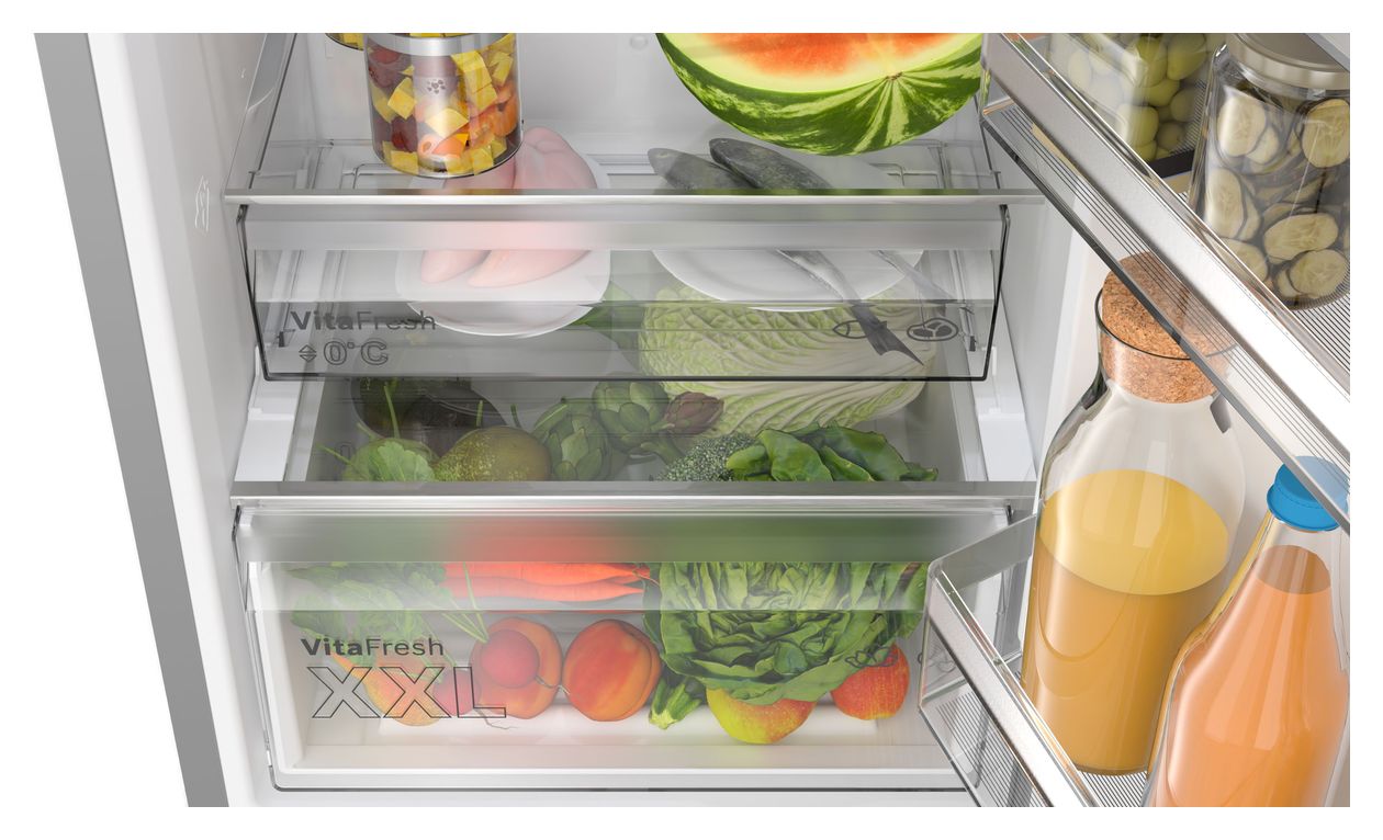 Serie 4 KGN392I1F 260 l / 103 l Kühl-Gefrierkombi freistehend NoFrost 101 kWh Jahr  (Edelstahl) 
