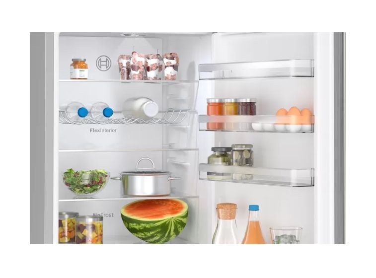 Serie 4 KGN392ICF 260 l / 103 l Kühl-Gefrierkombi freistehend 162 kWh Jahr  (Edelstahl) 