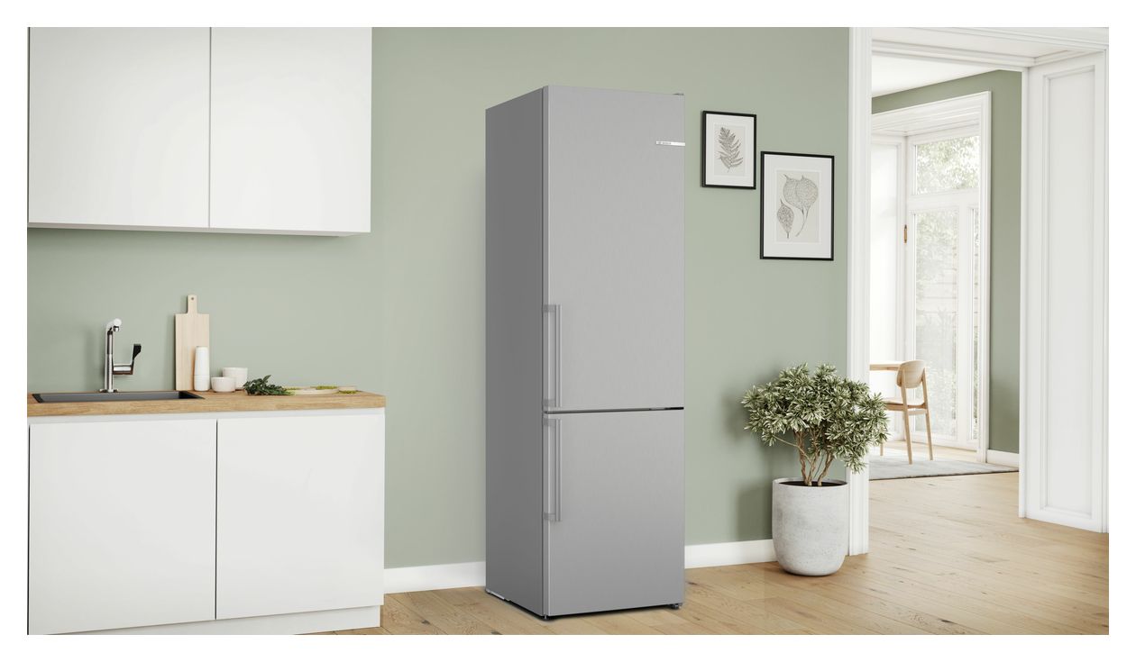 Serie 4 KGN39VLCT 260 l / 103 l Kühl-Gefrierkombi freistehend NoFrost 162 kWh Jahr  (Edelstahl) 