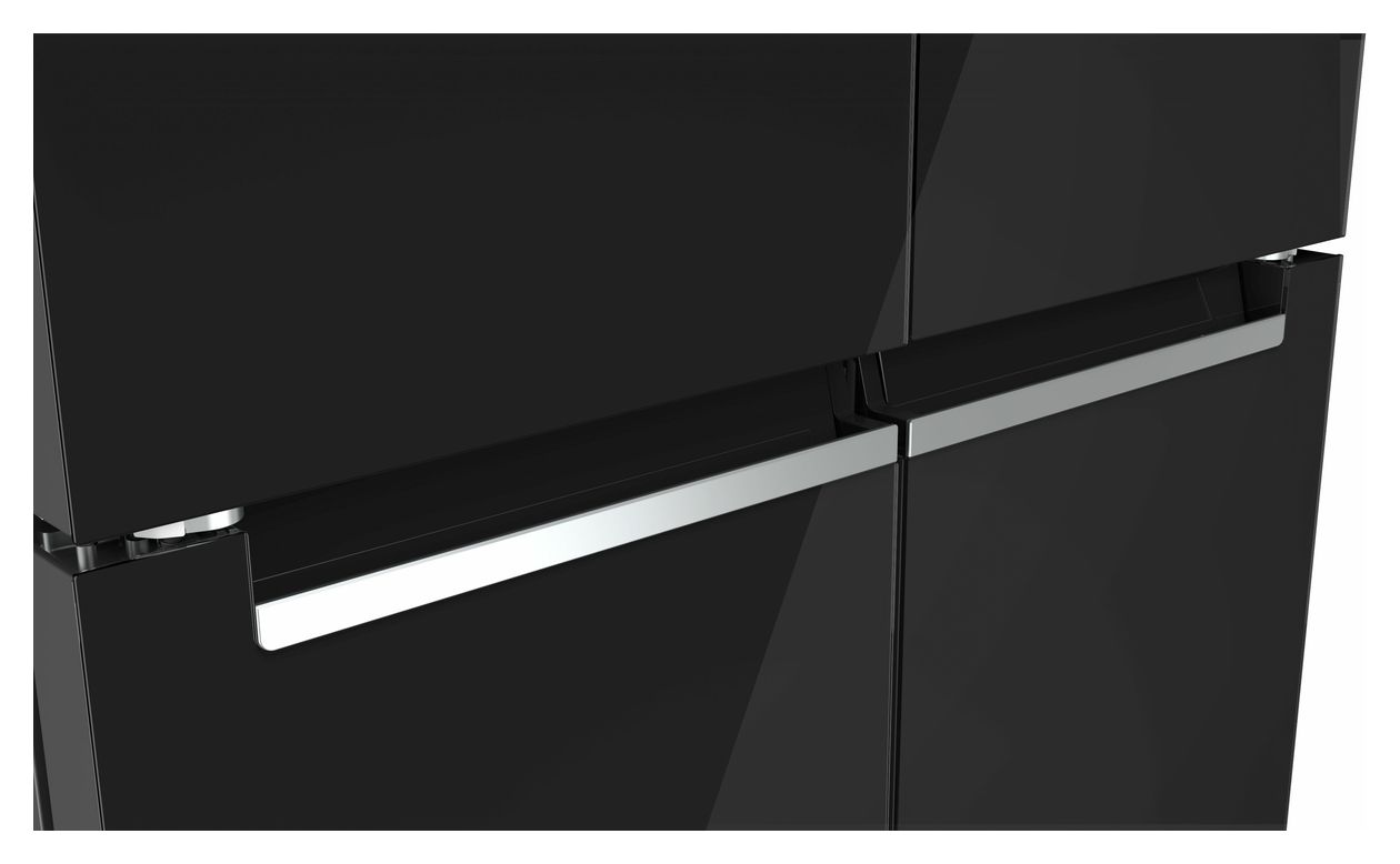 Serie 4 KMC85LBEA Side-by-Side Kühl-/ Gefrierkombination 324 l / 223 l 322 kWh NoFrost 1895 mm x 855 mm  (Schwarz) 